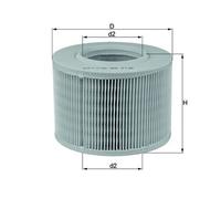 MAHLE LX330 Air Filter Insert 173mm Outer ⌀ Fits Renault Laguna Megane 19 21
