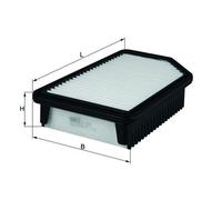 Air Filter fits KIA SOUL AM, Mk2 1.6D 09 to 18 D4FB Mahle 281131R100 Quality New