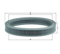 Mahle Original Engine Air Filter LX 332 - Fits Ford Escort, Fiesta, Courier, Orion - 289.5 mm Ø