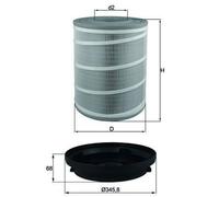 Mahle Air Filter Insert LX 3480 KIT LX3480 KIT OEM Quality for Mercedes-Benz