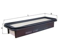 MAHLE LX 3887 - Air Filter Car - Engine