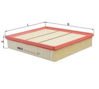 Air filter KNECHT LX 469/1 for AUDI A6 C4 (4A2) 4.2 1994-1997