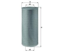 MAHLE Original Air Filter LX610 Fits Iveco Daily 155mm OD x 345mm H