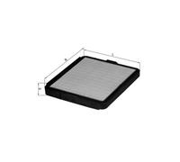 MAHLE LX75 Air Filter Insert 189mm Length 26mm Height 213mm Width Fits BMW