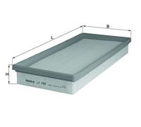 MAHLE LX 799 - Air Filter Car - Engine