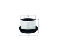 MAHLE LX814/1 Air Filter Insert 520.5mm Outer Diameter Fits MERCEDES-BENZ
