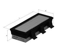 MAHLE LX 824 - Air Filter Car - Engine