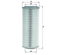 x1 Mahle Air Filter Filter Insert LX855 70525881 Made in AT