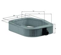 Air filter KNECHT LX 990 for MERCEDES-BENZ 124 Coupe (C124) 3.0 1989-1992