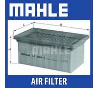 MAHLE Motorbike Air Filter LX984/2 for BMW Motorcycles - Quality OE Matching Fit