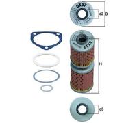 Mahle Motorbike Oil Filter OX37D for BMW R Motorcycles - Quality OE Matching Fit