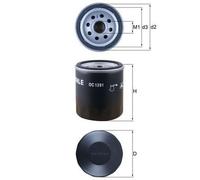Genuine Mahle Spin-On Engine Oil Filter - OC1291