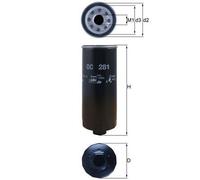 MAHLE OC 281 Oil Filter Fits Audi V8 A6 C4 Avant C5 Avant 100 C4 Avant VW Cupra