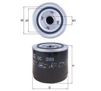 MAHLE OC 288 Oil Filter Fits Cadillac STS Chrysler 300c Touring Sebring
