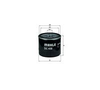 Oil Filter Oc458 70541085 By Mahle Original