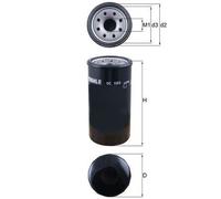 MAHLE OC 584 Oil Filter Fits Isuzu Rodeo MK1 Trooper Open Off-Road Vehicle