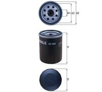 MAHLE OC 986 Oil Filter Fits Alfa Romeo Mito Chrysler Fiat 500 C 500l Brava