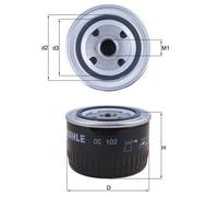 MAHLE OC 102 Oil filter