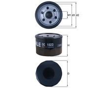 MAHLE ORIGINAL OC 1023 Oil filter