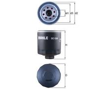 MAHLE OC1539 Oil Filter 75mm Diameter 89mm Height Service Fits Ford Transit