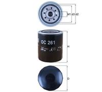 MAHLE OC261 Oil Filter Fits Glas Land Rover Mercedes-Benz Morgan Rover TVR