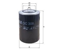 Mahle Oil Filter OC308 fits Fiat Iveco Same - Genuine Part - OE Quality