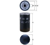 Oil Filter OC38 Mahle 7984716 4910594M1 7701028406 AHM2094 AKU1033 77641509 New