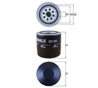 MAHLE OC383 Oil Filter Fits Moskvich Peugeot Pininfarina Rover Seat TVR UAZ