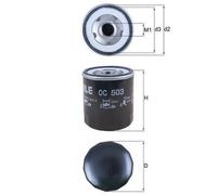 MAHLE OC503 Oil Filter 75.8mm Diameter Fits Citroën DAF Ford LDV Peugeot Talbot