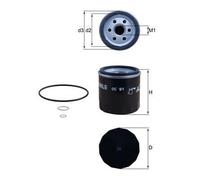 MAHLE OC91D OIL FILTER