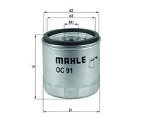 BMW R 1100 RT ABS Cast wheel 1999 MAHLE Oil Filter