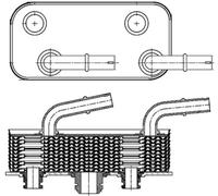 MAHLE Oil cooler CLC180000S for BMW E46 etc