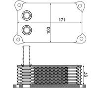 MAHLE Oil cooler CLC200000S for Ford Transit 2.4 etc