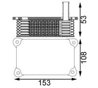 MAHLE Oil cooler CLC201000S for Ford Mondeo III etc
