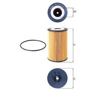 Mahle Oil Filter - Element OX1161D- OE Matching Fit & Quality
