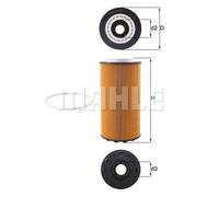 Mahle Oil Filter OX1293D 2047411 2151728 2234788 72519000 OE Quality Part