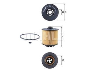 Mahle Oil Filter Element OX1312D - fits Volvo - OE Matching Fit & Quality