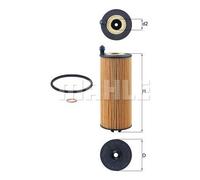 MAHLE Oil Filter Element - OX1302D