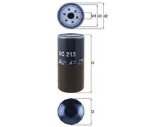 Mahle Oil Filter OC213 fits Porsche - Genuine Part - OE Matching Fit & Quality