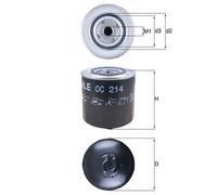 Mahle Oil Filter OC214 - fits Audi VW - Genuine Part - Quality OE Matching Fit