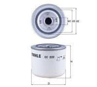 Mahle Oil Filter OC222 fits Volvo - Genuine Part - OE Matching Fit & Quality