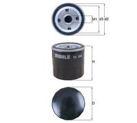 Mahle Oil Filter OC242 fits Vauxhall - Genuine Part - Quality OE Matching Fit