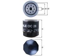 Mahle Oil Filter OC28 - fits VW - Genuine Part - OE Matching Fit & Quality