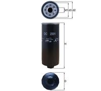 Mahle Oil Filter OC281 - fits AudiI S6 V8 - Genuine Part - OE Matching Quality
