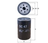Mahle Oil Filter OC47 - fits Audi VW - Genuine Part - OE Matching Fit & Quality