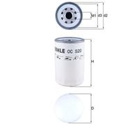 Mahle Oil Filter OC520 fits Renault Midlum Midliner - Genuine Part