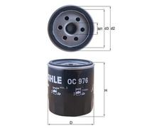 GENUINE MAHLE OIL FILTER ELEMENT - OC976