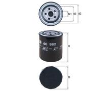 Mahle Oil Filter OC982 - fits Subaru Forester Outback Diesel - OE Fit & Quality