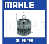 Mahle Oil Filter OX119 - fits BMW Bikes - Genuine Part - Quality OE Matching Fit