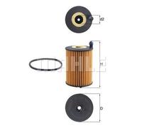 Mahle Oil Filter OX1266D fits Audi A4 A5 A6 - OE Matching Fit & Quality